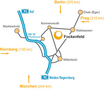 Anfahrt Fockenfeld